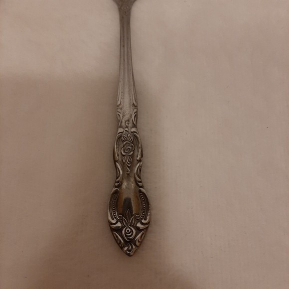 Lustre Ware Korea 1 Dinner Fork 1 Dinner Knife Flatware Scroll Floral READ DISC. - Picture 3 of 13